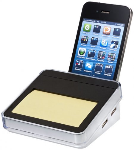 Arcas Sticky Notes Smartphone Stand and USB Hub